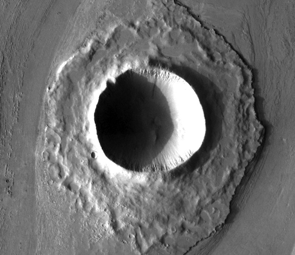 Digging the crater